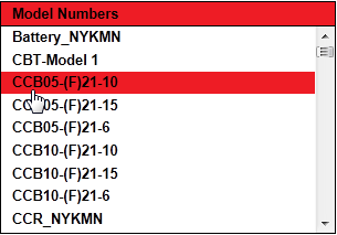 Model Numbers